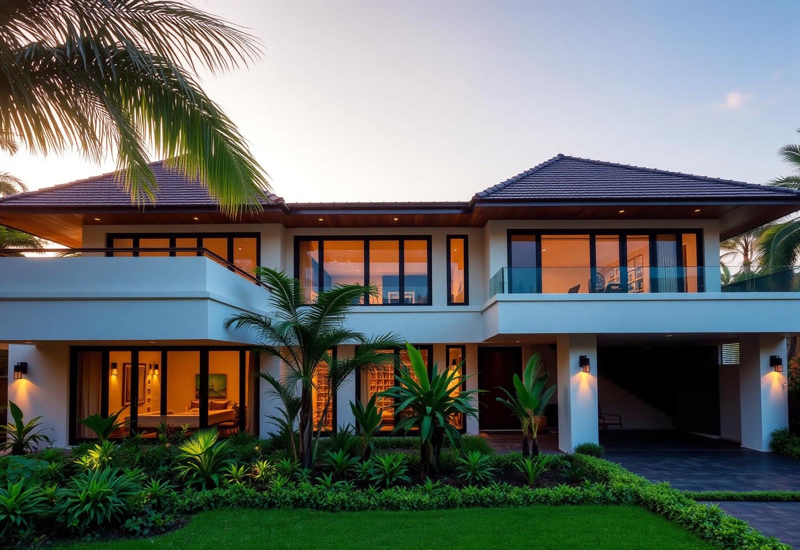 Villa tropis modern Linear Property